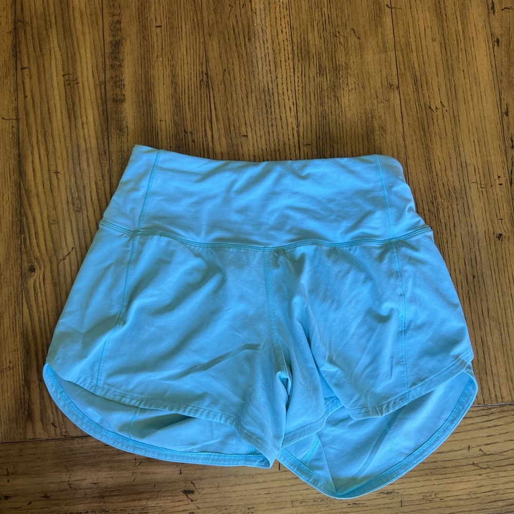 Lululemon Athletica Light Blue Athletic Shorts